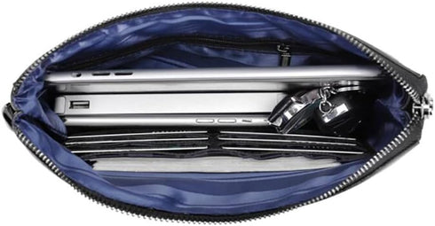 Eshow Clutch Purse for Men, Clutch Wallet Long Wallets with Zipper PU Leather Men's Coin Purse Business Card Holders Wrist Wallet Gift for Father ...