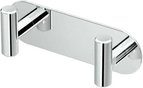 Gatco 1291 Modern Decor Wall Hook. Coat Hat Towel Robe Hook. For Entryway, Living, Kitchen, Bedroom, Bathroom. 2-hook. Chrome on Premium Brass....