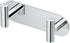 Gatco 1291 Modern Decor Wall Hook. Coat Hat Towel Robe Hook. For Entryway, Living, Kitchen, Bedroom, Bathroom. 2-hook. Chrome on Premium Brass....