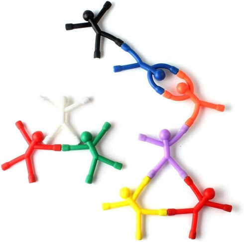 Refrigerator Magnets, 10pcs Mini Man Flexible Fridge Magnets, Cute Rubber Magnet Magnetic for Adults Office Fun Decorative Decoration (10)...