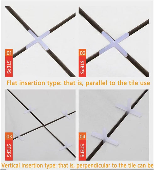 2000 Pack Tile Spacers 1/12'' 2mm Gaps Ceramic Wall Floor Tile Spacer Cross Spacing Installation Laying Joint Retaining Separators Tool for Tiling...