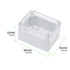 68x58x33mm ABS Plastic Junction Box, Waterproof IP65 Electrical Enclosure Box Universal Project Connection Box with PC Transparent Clear Cover 2.7...