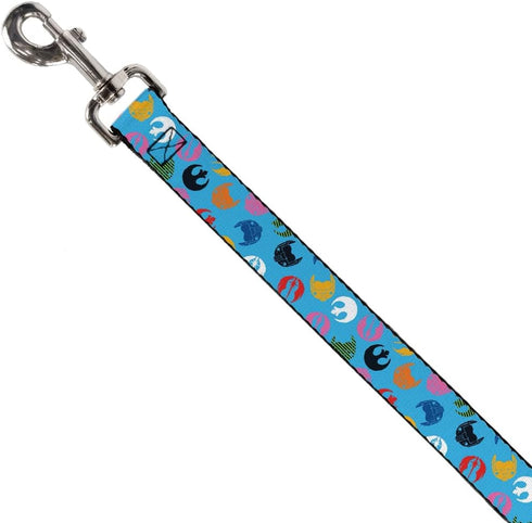 Star Wars Pet Leash, Dog Leash, Star Wars Jedi Order and Rebel Alliance Icons Scattered, 6 Feet Long 0.5 Inch Wide...