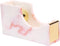 Tape Dispenser Acrylic Tape Dispenser Desk Marble Pink Cute Tape Dispenser for Desktop Accessories Office Supplies...