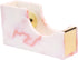 Tape Dispenser Acrylic Tape Dispenser Desk Marble Pink Cute Tape Dispenser for Desktop Accessories Office Supplies...