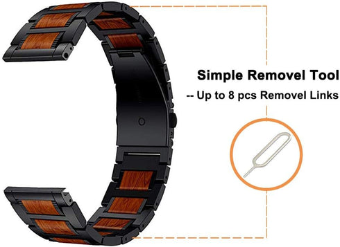 YEEJOK 22mm Watch Bands for Fossil Gen 6 44/Gen 5 LTE/Gen 5E 44mm/Gen 5 Men's Carlyle/Garrett/Women's Julianna/Gen 4 Explorist HR, Natural Red San...