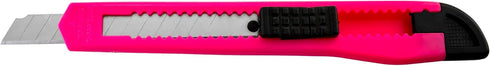 5 Bulk Small Neon Pink Utility Knife Box Cutters Snap Off Blade (9MM)...