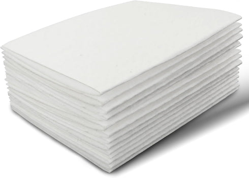 Felt Sheets Fabric, 7" x 11" Felt Fabric for Crafts 10Pcs Halloween Christmas Fabric Fall Felt for DIY and Sewing Projects (White)...