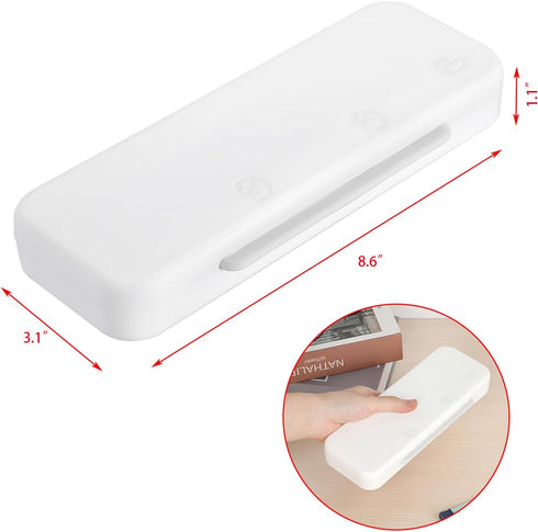 BTSKY Little Duck Double Layers Plastic Pencil Box Cute Pen Box Organizer Plastic Storage Box with Compact Size for Pencils, Erasers, Paper Clips ...