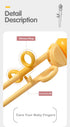 Training Chopsticks for Kids - Use Completely Harmless Material - Anti-dislocation Buckle Design - Includes Portable Box (Yellow)...