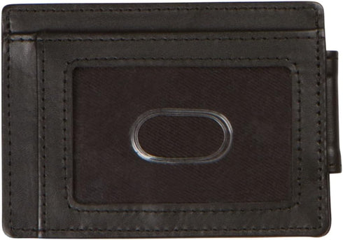 Premium Leather Magnetic Money Clip Card Wallet For Men, RFID Mens Wallet, Black...