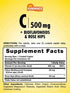 Vitamin C 500mg with Bioflavonoids and Rose HIPS | Vegetarian, Non-GMO, and Gluten Free | Essential Vitamin Supplement | by Sundance...