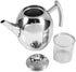 Stainless Steel Teapot Quart Tea Kettle Coffee Tea Pot Water Kettle with Removable Infuser Filter Large Capacity 33 oz (1L)...
