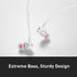 Phiaton C450S in Ear Stereo Earbuds Headphones Wired Earphones with Microphone and Controller, Extreme Bass, White...