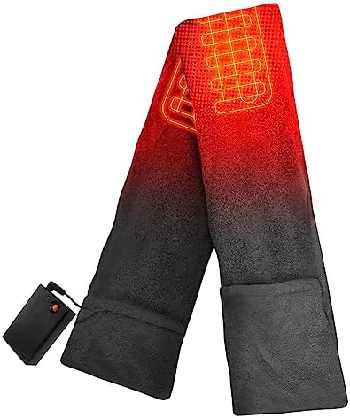 ActionHeat AA Battery Heated Scarf for Neck Heating, Polyester Fleece wrap with Pockets...