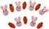 Handmade Easter Ornament Wool Felt Carrots Bunny...