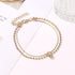 2-5 Pcs Anklet for Women 14K Gold Plated Anklets Snake Chain Cute Bead Cuban Chain Tennis Link Layered Anklets Bracelets Summer Beach Foot Jewelry...