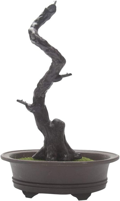 KOET Artificial Bonsai Pine Tree, 11Inch Faux Potted Plant Desk Display Fake Tree Pot Ornaments, Japanese Cedar Bonsai Plant for Home, Office Deco...