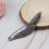2 Pc Antique Silver Large Feather Durable Strong Metal Kilt Scarf Brooch Safety Pin...