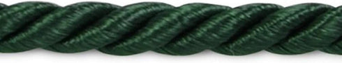 Trims by The Yard Wanda 1/8" Twisted Cord Trim, 20 Yard Cut, Hunter Green...