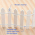 White Miniature Garden Fence Wooden Picket Fence Border Bonsai Fairy Garden Decoration Ornament Decorative Fences...