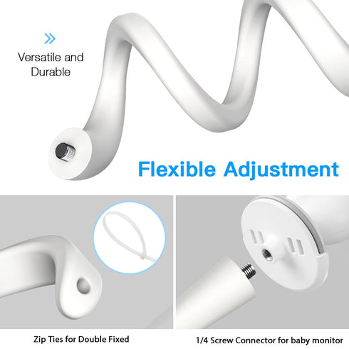 Aobelieve Flexible Twist Mount for TakTark BM611 and BM612 Baby Monitor...
