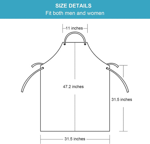 Surblue Waterproof Apron Chemical Resistant Work Safe Clothes (black)...