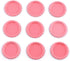 100 PCS Flat Decorative Bottle Cap Craft Bottle Stickers Double Sideds Printed for Hair Bows, DIY Pendants or Craft ScraPbooks Pink...