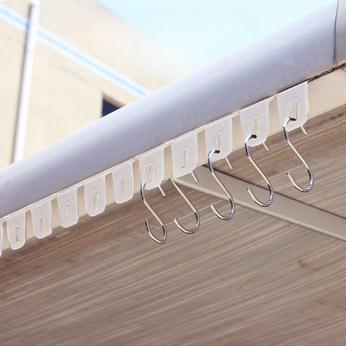 5Pcs for RV Caravan Camper White Awning Clothes Hook Shoes Party Lights Holder Organizer Rack Hanger Outdoor Car Tools...