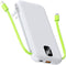 Portable Charger with Built-in Cables & AC Wall Plug 10000mAh Power Bank Fast Charging USB C for iPhone Samsung Android Phone External Battery Pac...