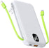 Portable Charger with Built-in Cables & AC Wall Plug 10000mAh Power Bank Fast Charging USB C for iPhone Samsung Android Phone External Battery Pac...