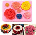 Silicone Rose Mold Non-stick BPA-free baking candy Silicone Jelly pudding Candy Mold Baking appliance Set Ice Cube tray Chocolate candy mold Kit W...