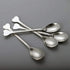 Mini Dessert Spoons Set of 10, Stainless Steel Demitasse Spoons Mini Espresso Coffee Spoons, Small Spoons for Dessert, Tea, Appetizer - Heart-shap...