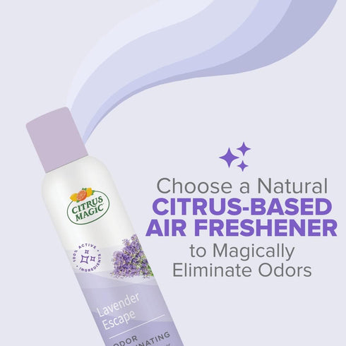 Citrus Magic, Lavender Escape, Natural Odor Eliminating Air Freshener Spray, 3-Ounce, 3 Fl Oz (Pack of 3), 3 Count...