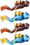 PATKAW Scuba Diver Toy Resin Diver Action Figure: 4pcs Mini Scuba Diver Figurine Miniature Swimmers Toy Diver Landscape Ornaments for Fish Tank Aq...