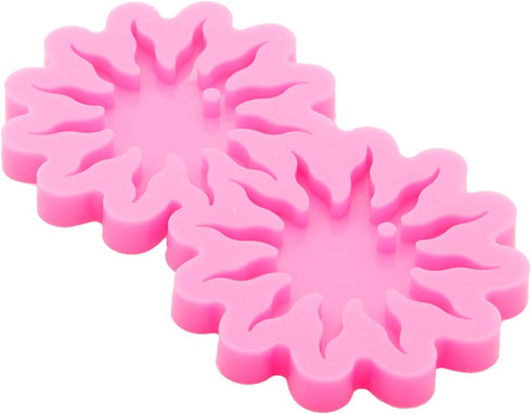 Angel Wings Super Shiny Sun Flower Earring Molds Resin Silicone Jewelry Making Mold Earring Silicone Molds for Epoxy Resin, Resin Jewelry Making S...