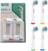 Replacement Brush Heads for Oral-B Braun Electric Toothbrush, Diamond Clean, EB55-X - Pack of 4...