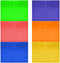 JAM PAPER Plastic Expansion Envelopes with Hook & Loop Closure - Letter Booklet - 9 3/4 x 13 with 1 Inch Expansion - Assorted Colors - 6/Pack...
