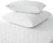 SET OF 2 NEW ZIPPERED QUILTED PILLOW COVERS - STANDARD SIZE...