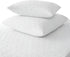SET OF 2 NEW ZIPPERED QUILTED PILLOW COVERS - STANDARD SIZE...