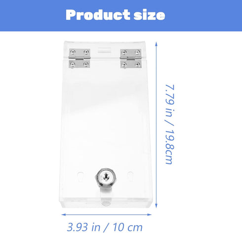 Zerodeko Clear Phone Lock Box Self-Control Smartphone Holder Lockable Plastic Mobile Phone Case Medicine Storage Lock Storage Box Container for Fo...