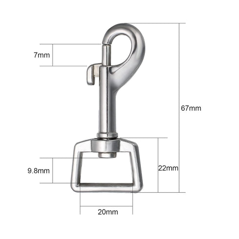 Swivel Snap Hooks Dog Leash Clips Dog Leash Clasp Dog Leash Snaps Hooks Trigger Clip Strap Clip 15pcs...