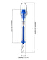 QWORK Plastic Tubular Spring Scale - 5 Pack 1000g/10N Capacity, Grams & Newton Calibration, Zeroing Capability, Clear Plastic Body Spring Balance ...