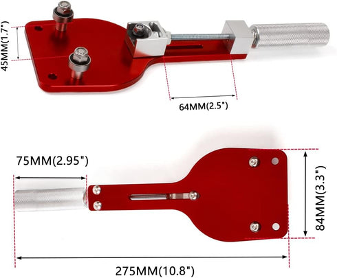 77750 Oil Filter Cutter,Aluminum Alloy Oil Filter Cutter Inspection Tool,for Filter Cutting Range 2-3/8"- 4-3/4"(Alloy Aluminum Red)...
