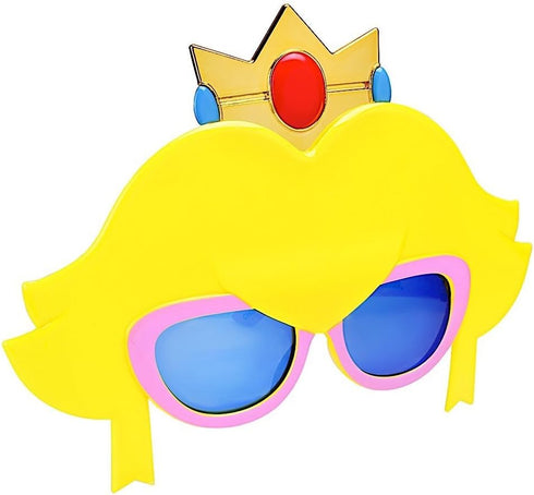 Sun-Staches Princess Peach Sunglasses | Officially Licensed Nintendo Costume Accessory for Super Mario Fans | UV 400 | One Size Fits Most...