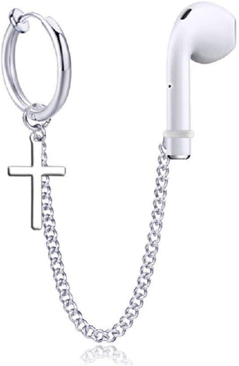 1 Pair (Need Ear Hole) Anti Lost Earring Strap Bluetooth Earphone Holders Accessories Unisex Anti-lost Earring Clip For AirPods Pro Earhooks-Style...