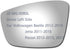 Side Mirror Glass fit for Volkswagen 2012-2019 Beetle, 2011-2018 Jetta, 2012-2015 2017 Passat Driver Left Side LH Flat, Including Adhesive (Non He...