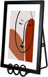 Plate Stand Holder for Wall Hanging Display Rack Art Hanger Metal Easel Photo Holder Books Bowls Platters (4, 6"x3.5"x3")...