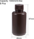 uxcell Plastic Lab Chemical Reagent Bottle 100ml/3.4oz Small Mouth Sample Sealing Liquid Storage Container Brown 8pcs...