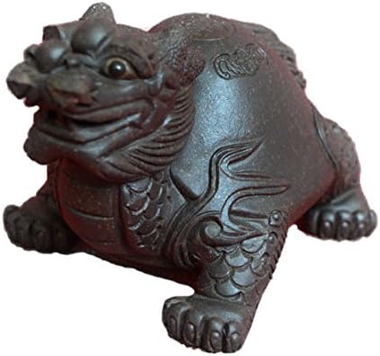 Chinese Dragon Turtle Tea Decoration Pet Zisha Clay Lucky Fengshui Home...